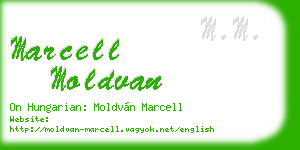marcell moldvan business card